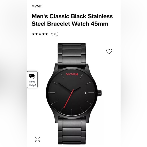 MVMT black link watch - Picture 2 of 6